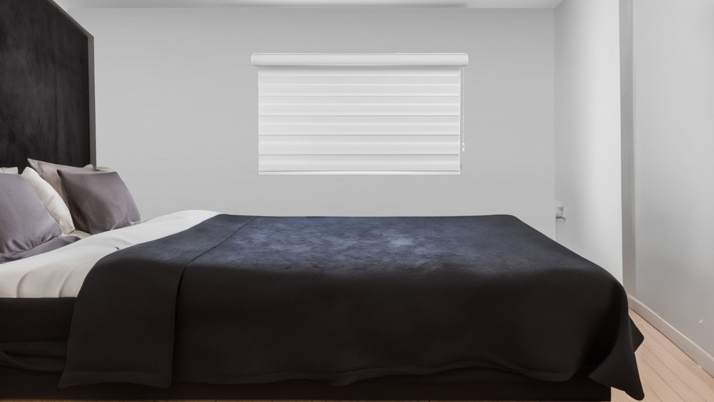 Light Filtering Zebra Blind - Round Cassette