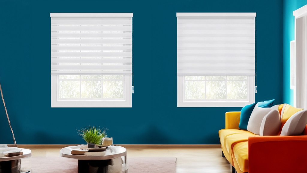 Light Filtering Zebra Blind - Square Cassette 3x3